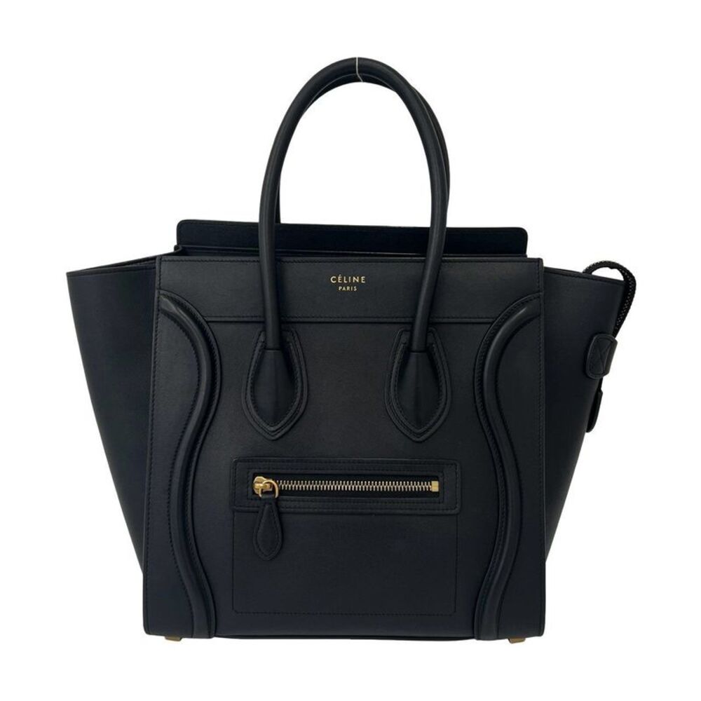 CELINE Luggage Micro Leather Handbag